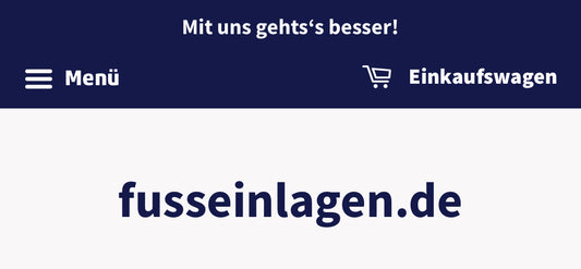 Fusseinlagen.de geht online!