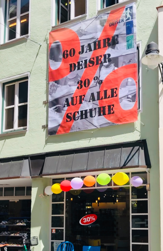 60 Jahre DEISER - 30 Prozent auf alle Schuhe