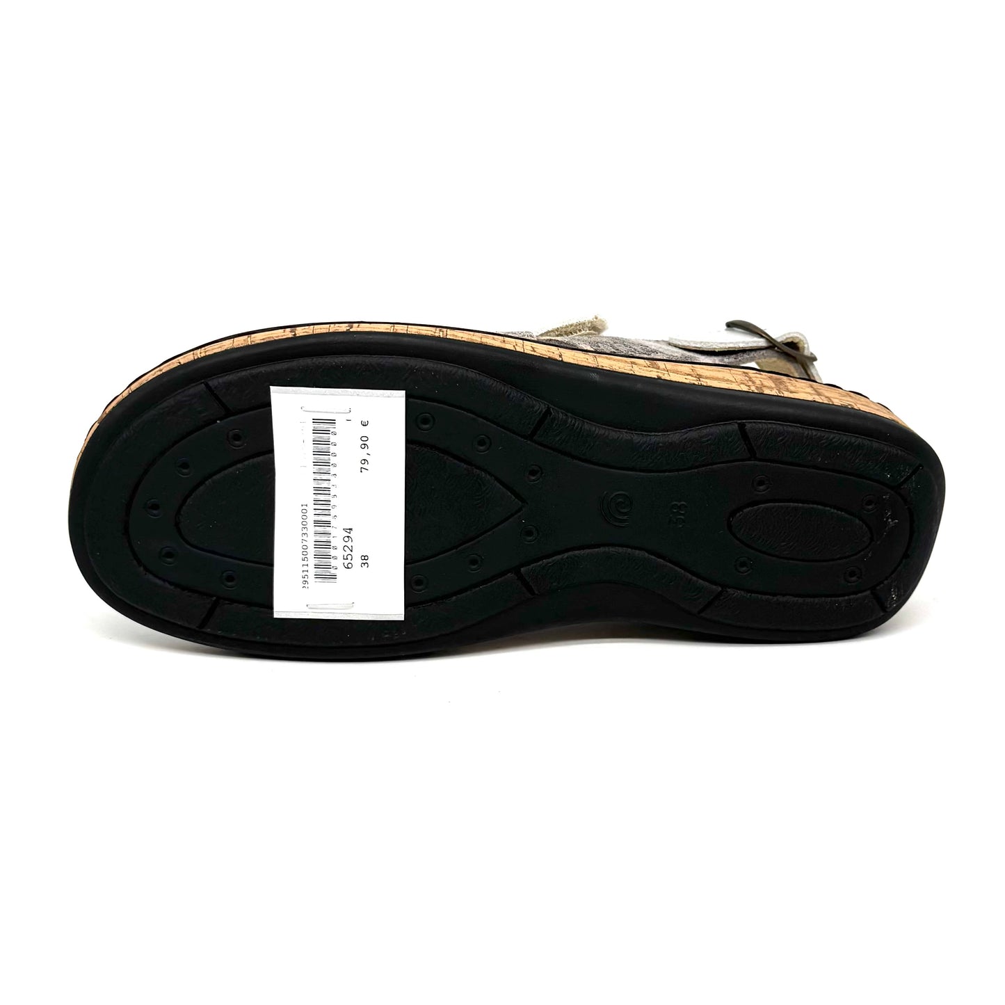 Damen Klett Sandalette weiss / grau von Turm 17898