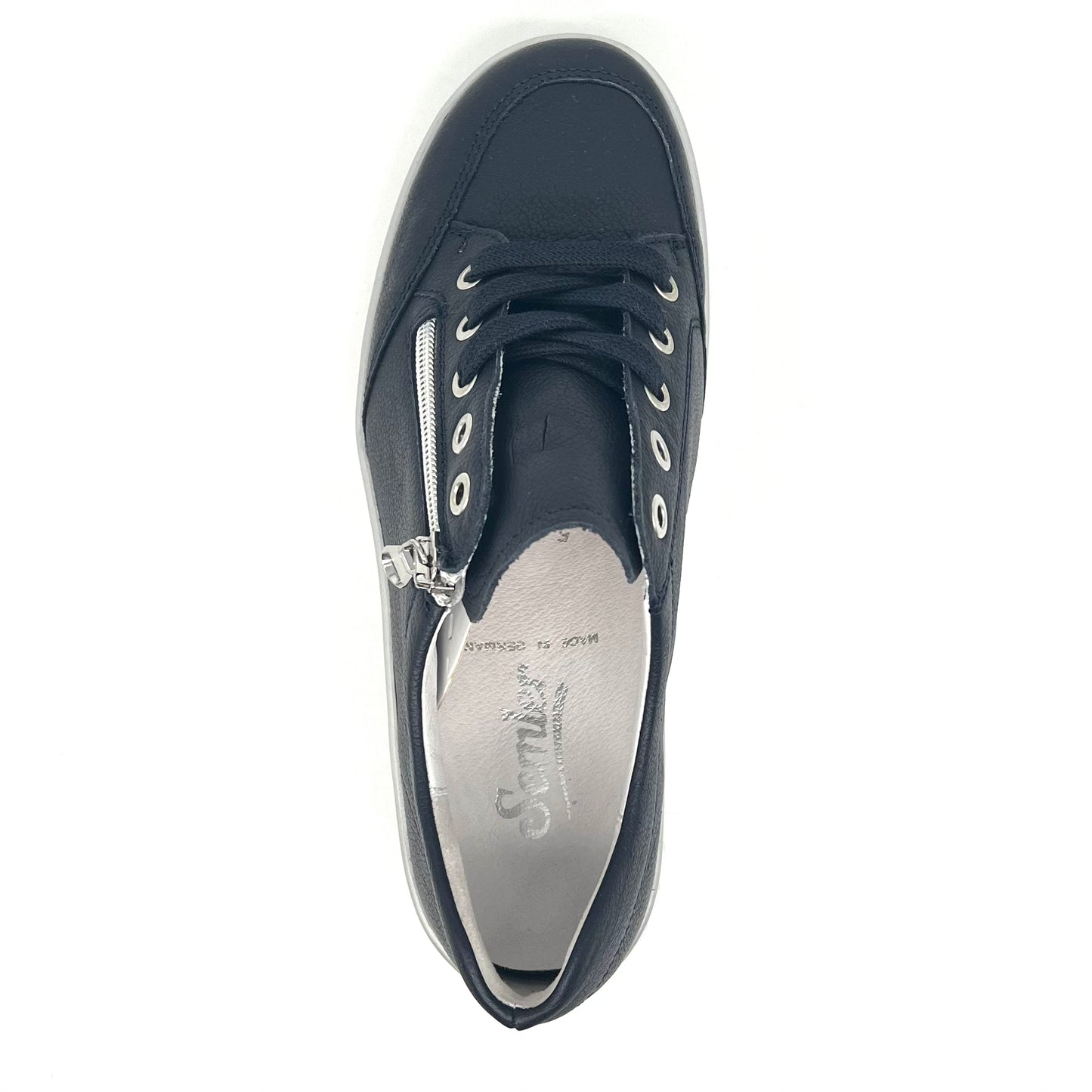 Damen Schnürer Halbschuh Sneakers Blau von Semler 17822