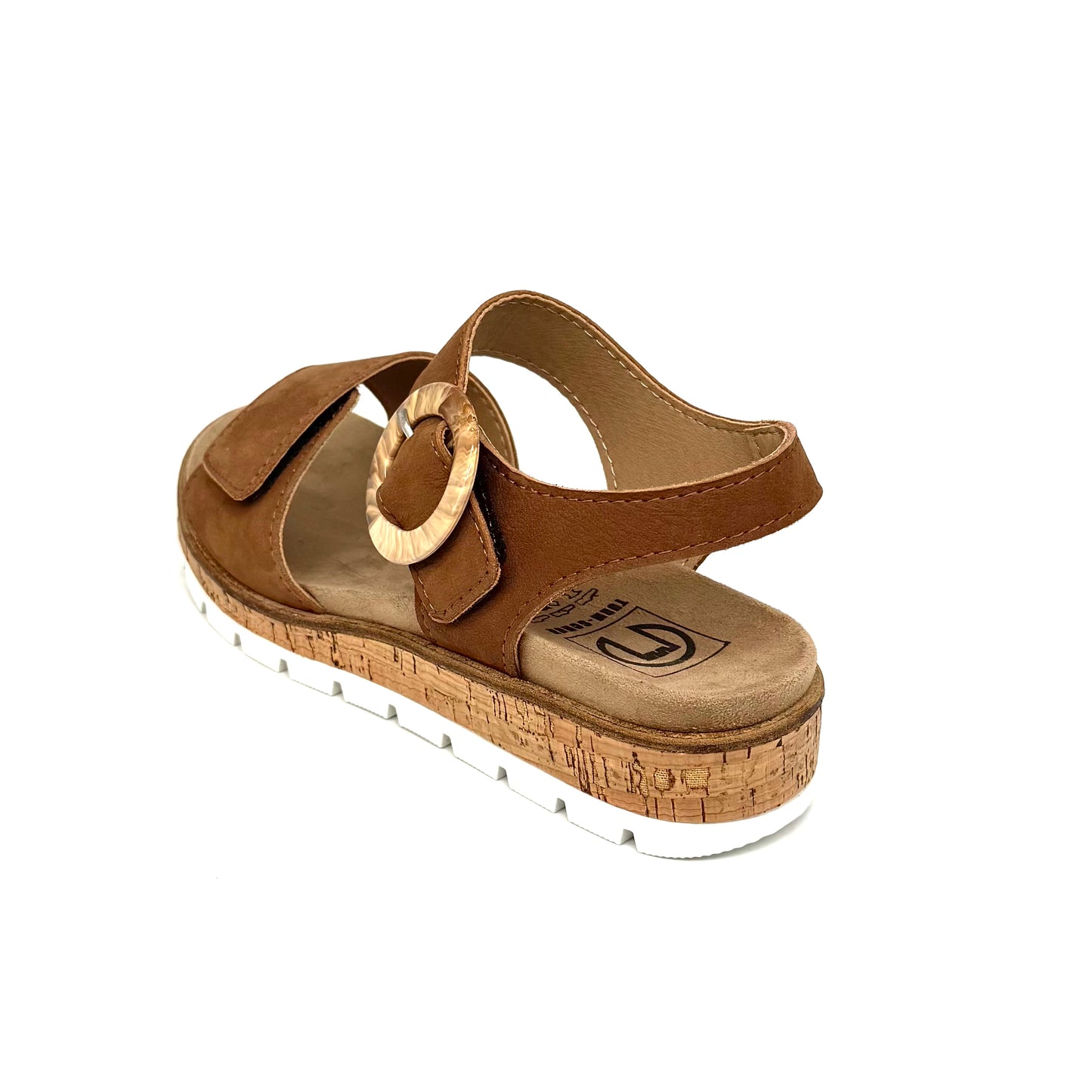 Damen Klett Sandalette Braun von Turm 17902