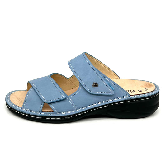 Damen Klett Pantolette Blau von Finn Comfort 17815