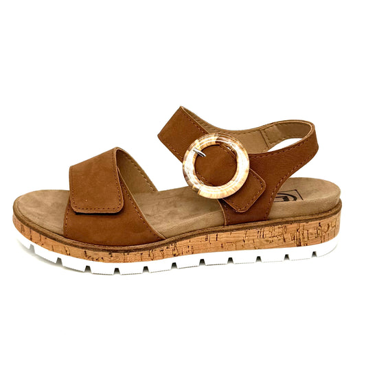 Damen Klett Sandalette Braun von Turm 17902