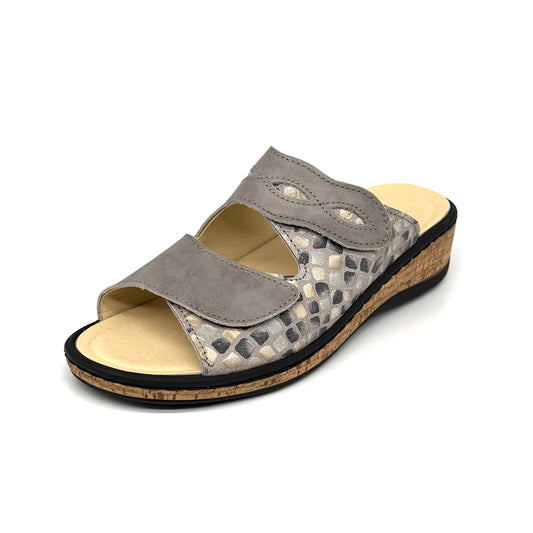 Damen Klett Pantolette Grau von Turm 17907