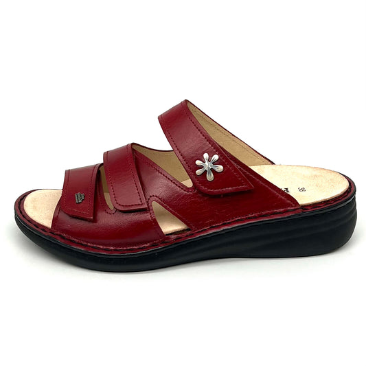 Damen Klett Pantolette Rot von Finn Comfort 17780