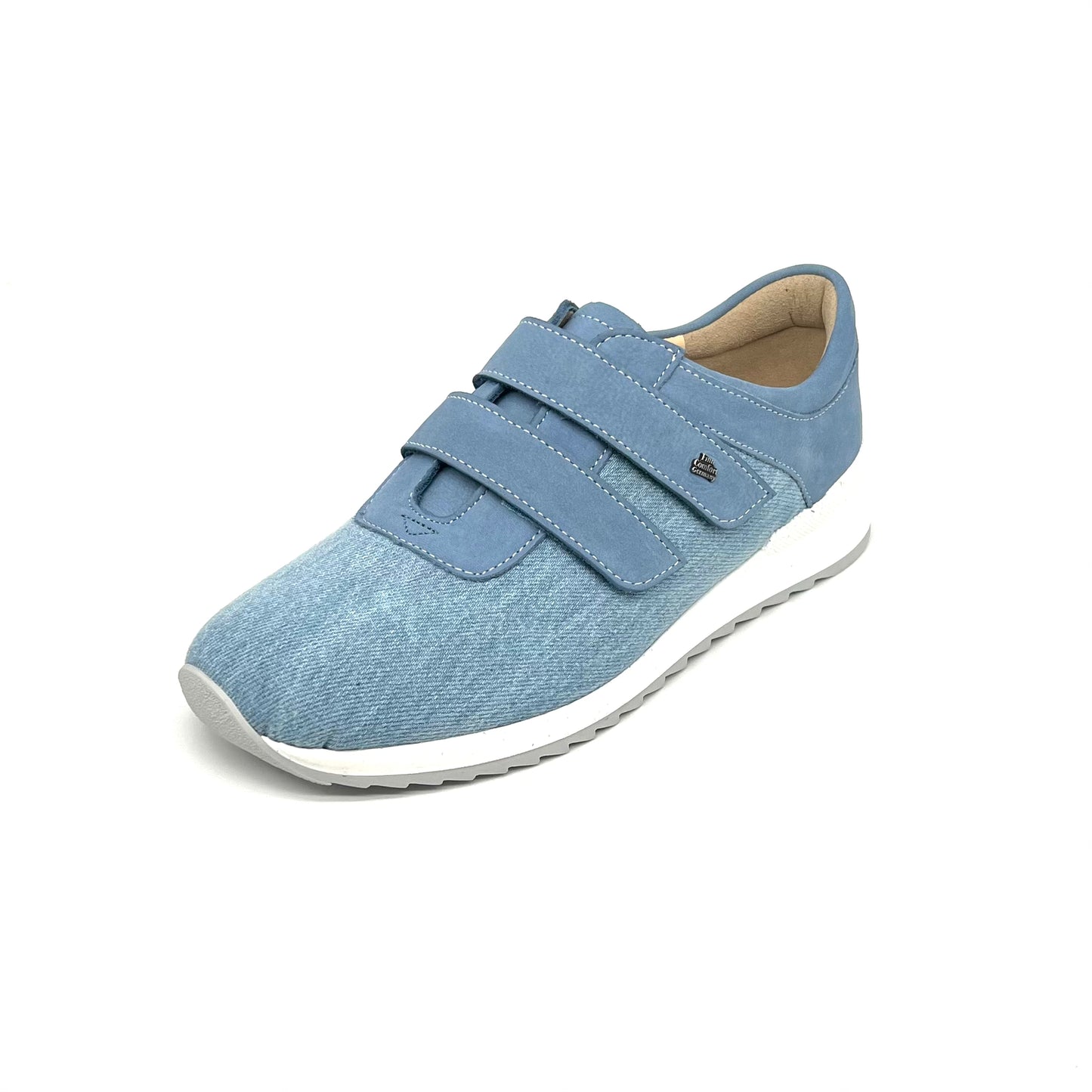 Damen Klett Halbschuh Sneakers Blau von Finn Comfort 17810