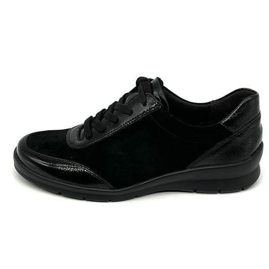 Damen Schnürer Halbschuh Schwarz von Semler 17785