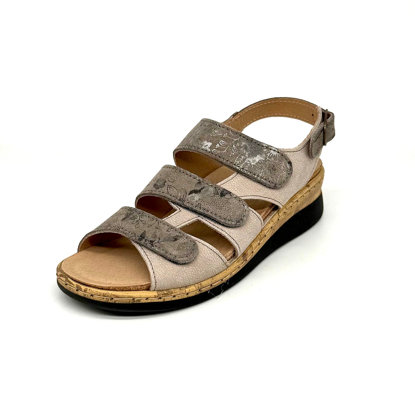 Damen Klett Sandalette Grau von Turm 17900