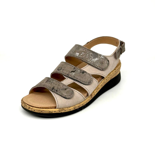 Damen Klett Sandalette Grau von Turm 17900