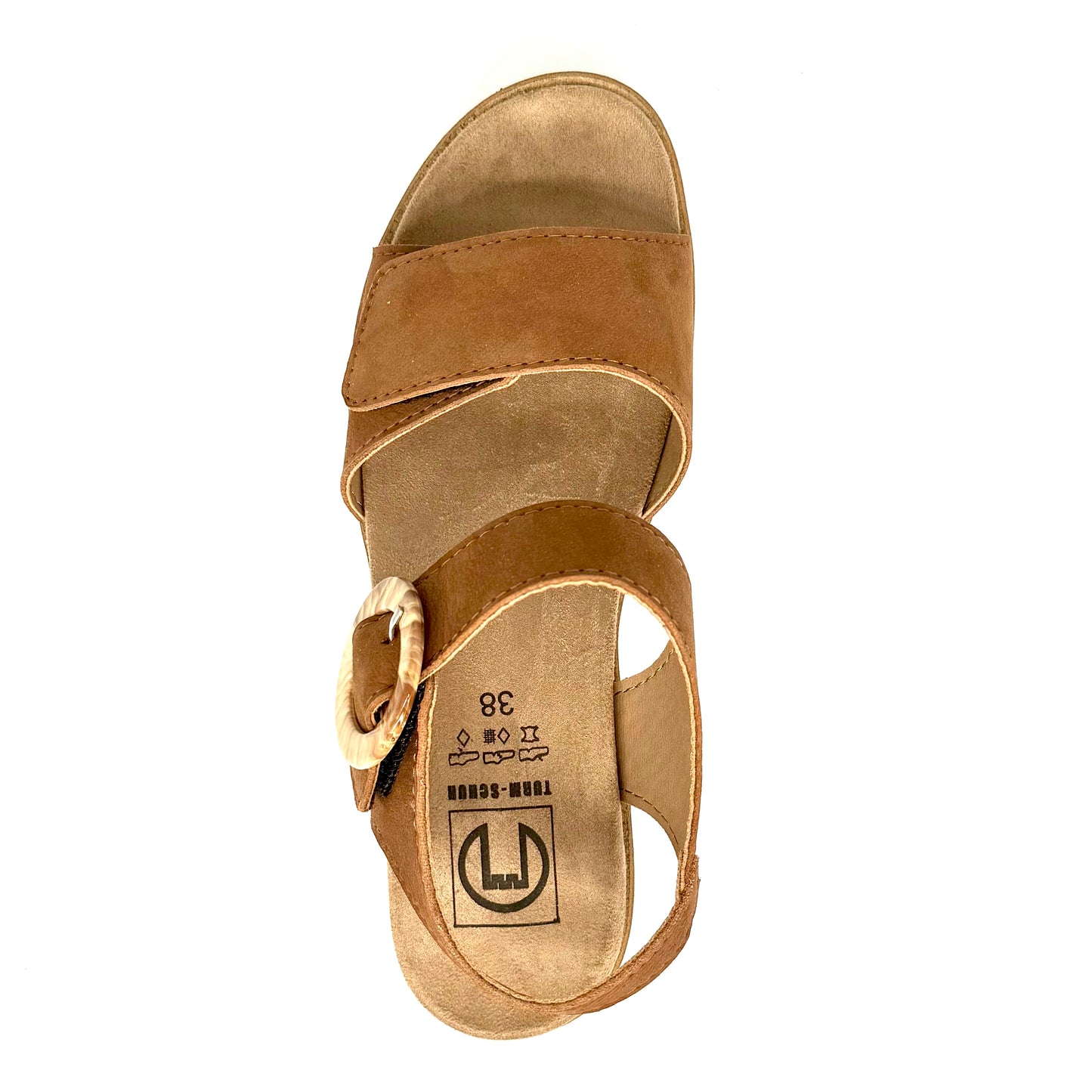 Damen Klett Sandalette Braun von Turm 17902
