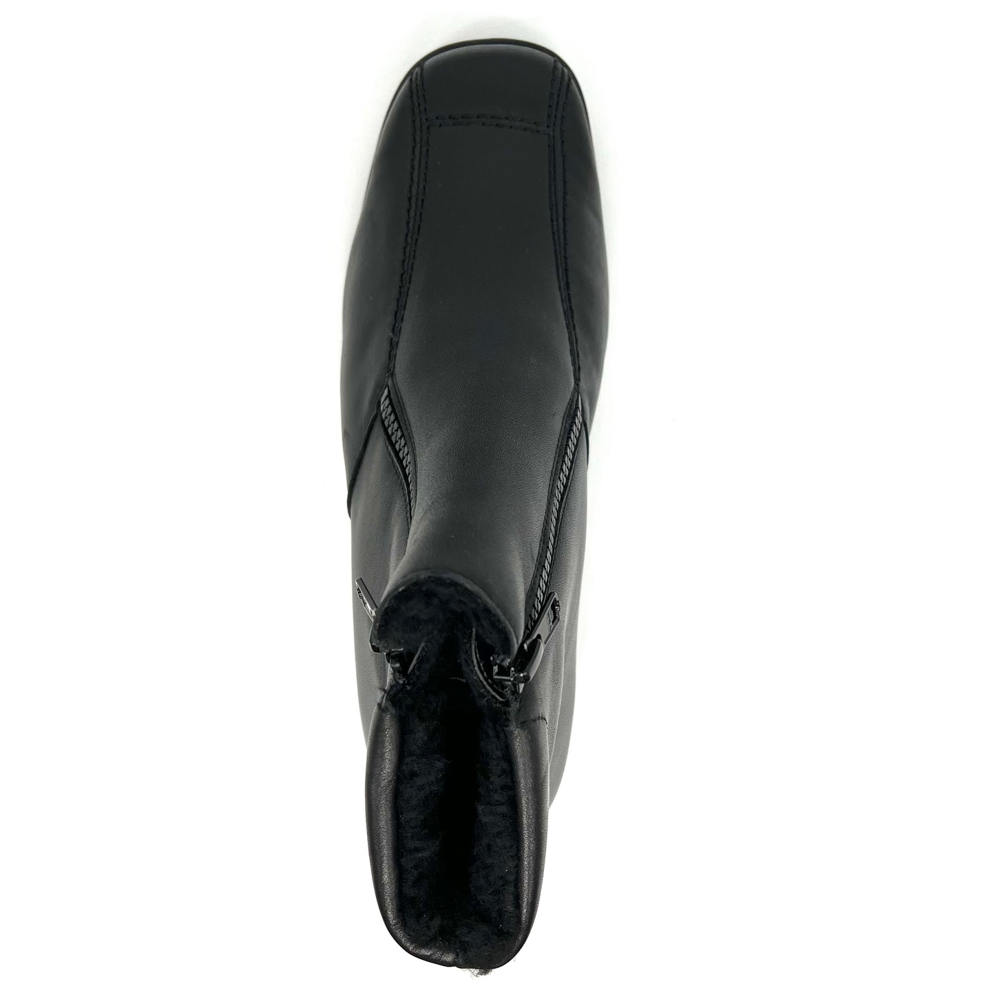 Damen Reissverschluss Stiefel Warmfutter Schwarz Semler 17782