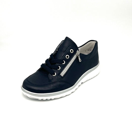 Damen Schnürer Halbschuh Sneakers Blau von Semler 17822