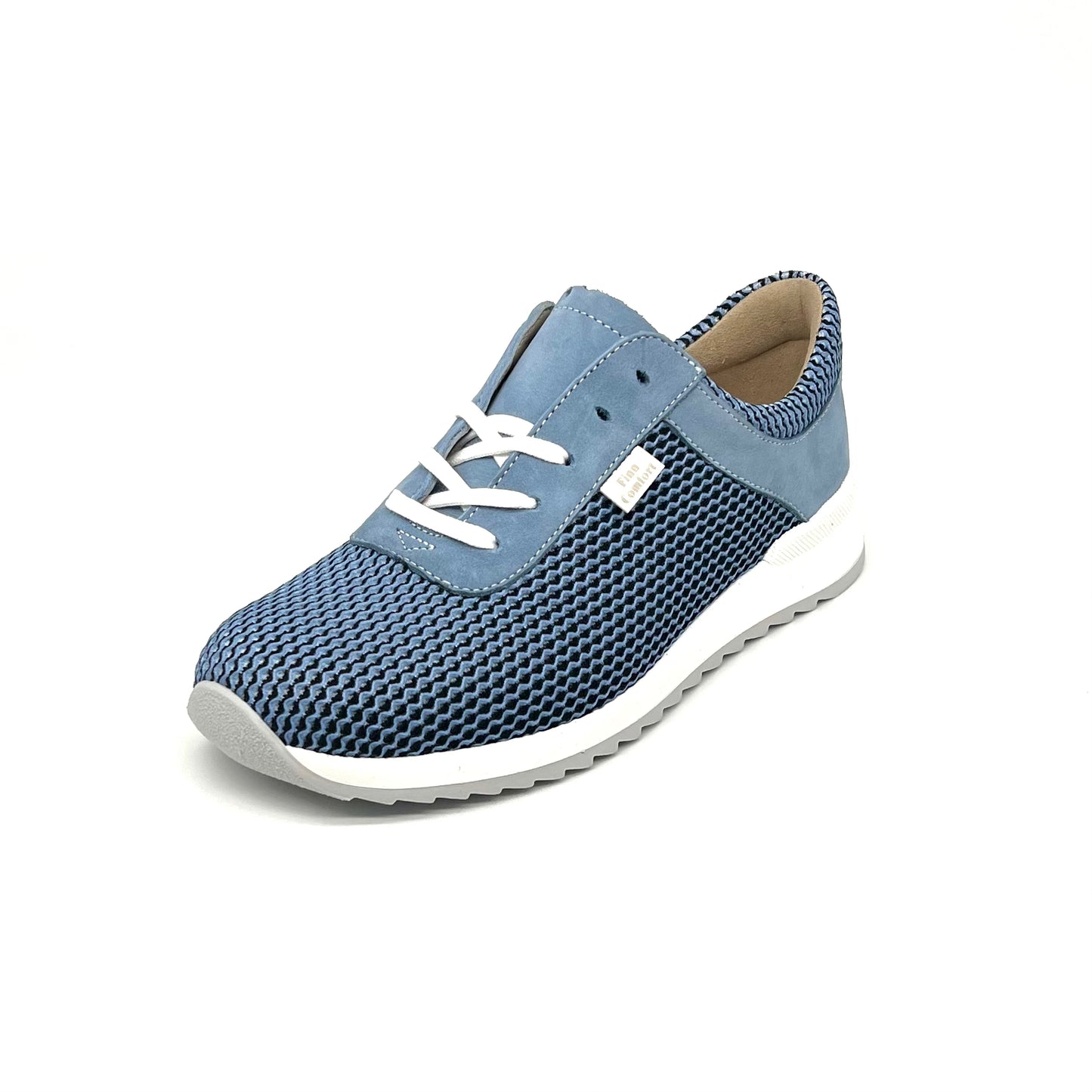 Damen Schnürer Halbschuh Sneakers Blau von Finn Comfort 17809