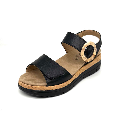 Damen Klett Sandalette Schwarz von Turm 17901