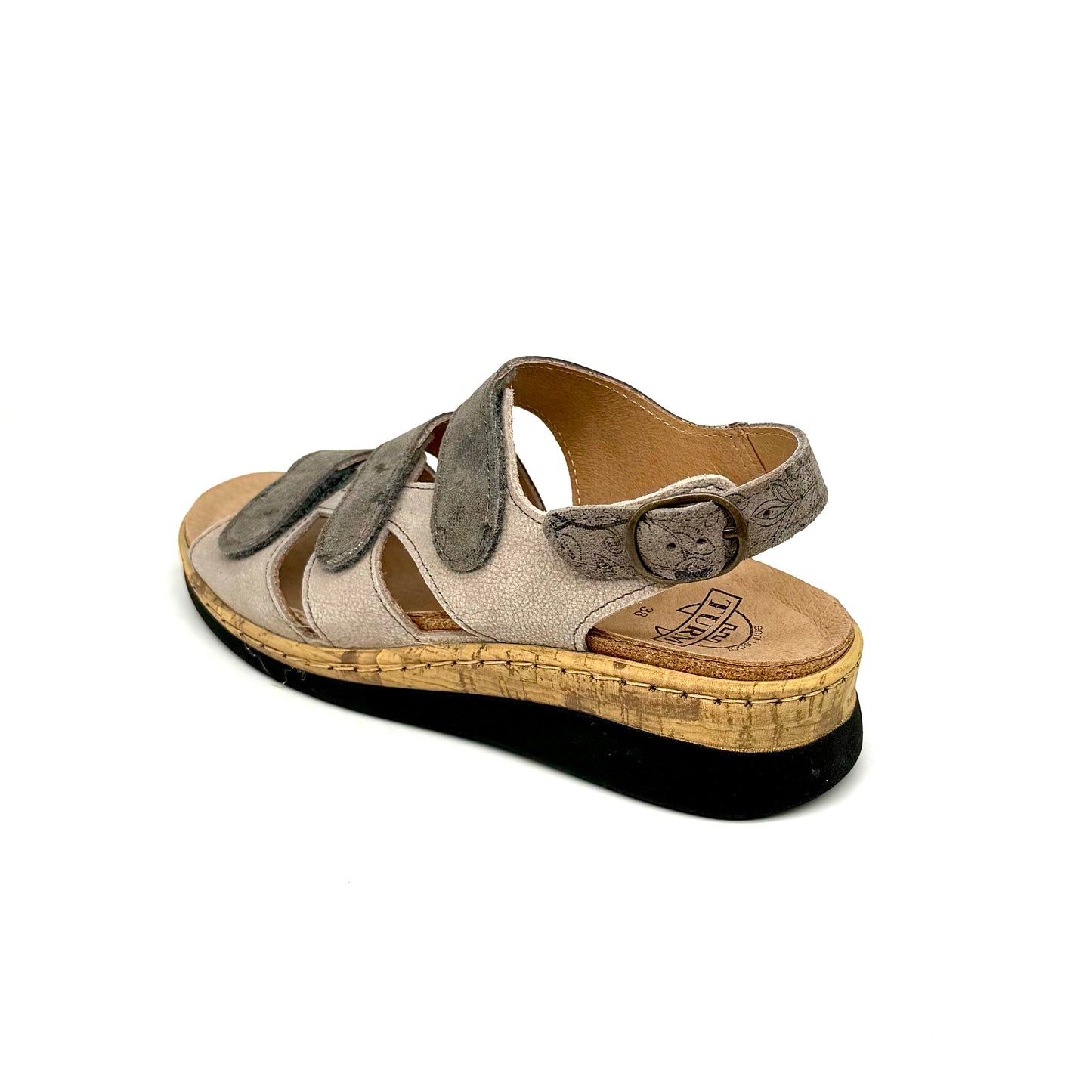 Damen Klett Sandalette Grau von Turm 17900