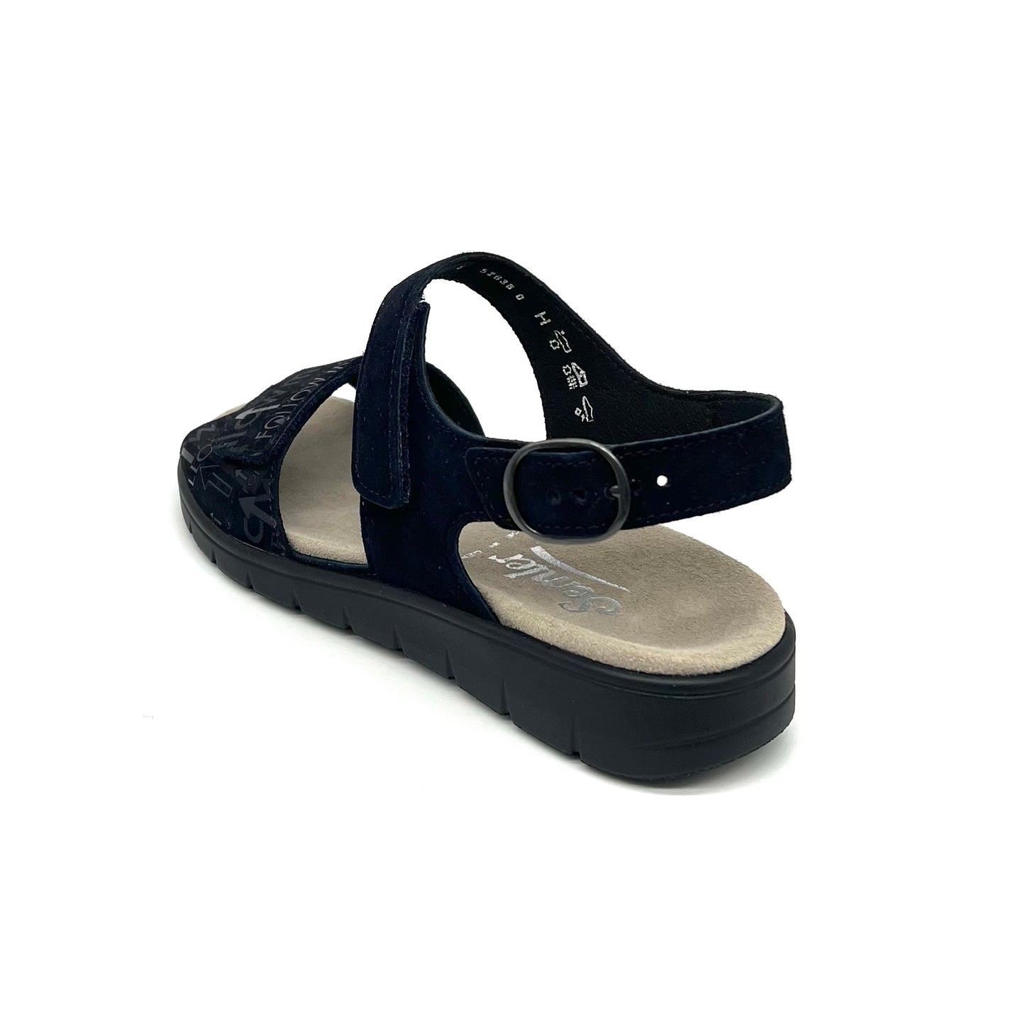 Damen Komfort Sandalette Blau von Semler 17826