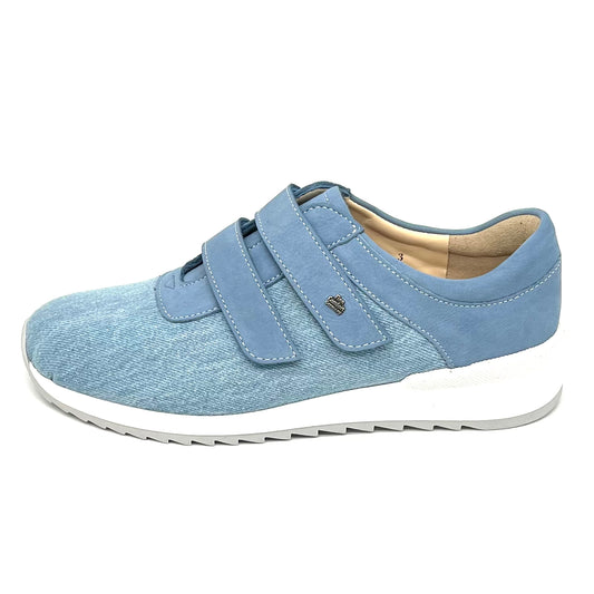 Damen Klett Halbschuh Sneakers Blau von Finn Comfort 17810