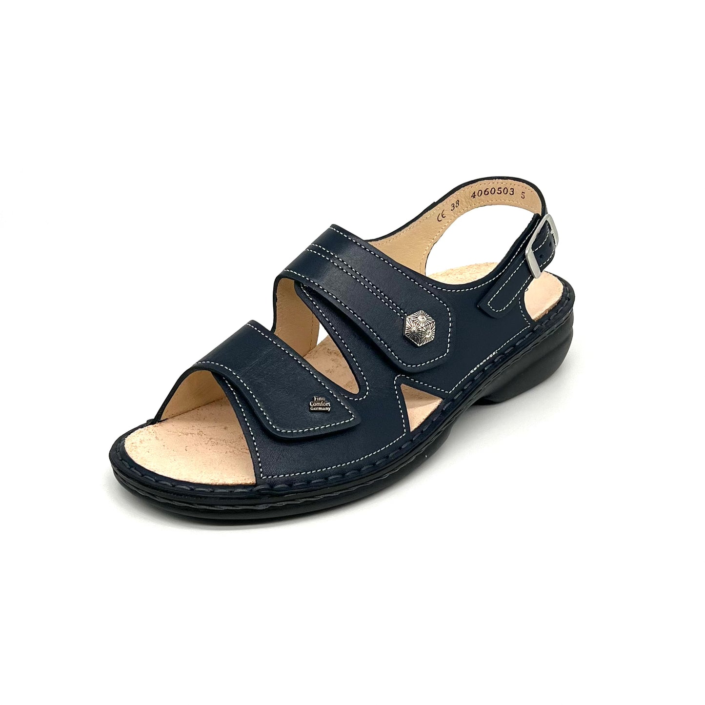 Damen Klett Sandalette Blau von Finn Comfort 17820