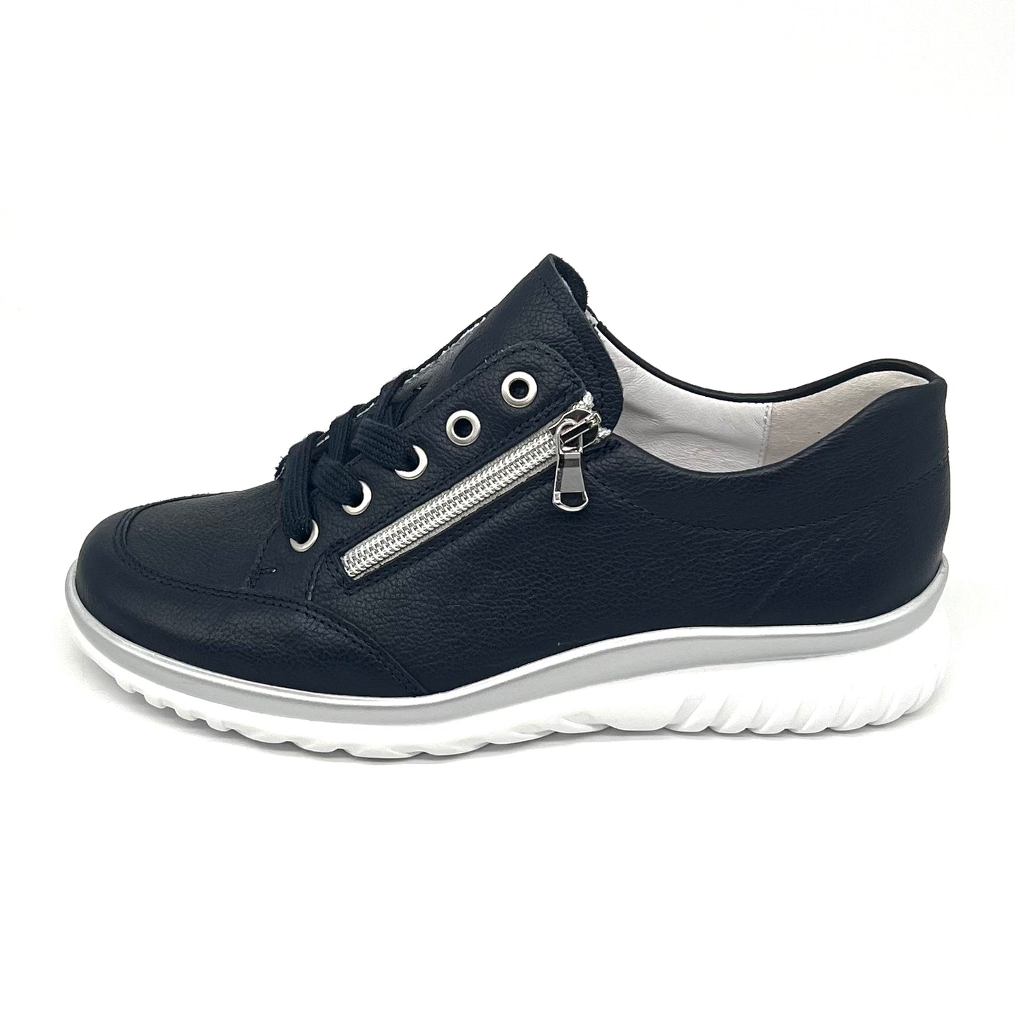 Damen Schnürer Halbschuh Sneakers Blau von Semler 17822