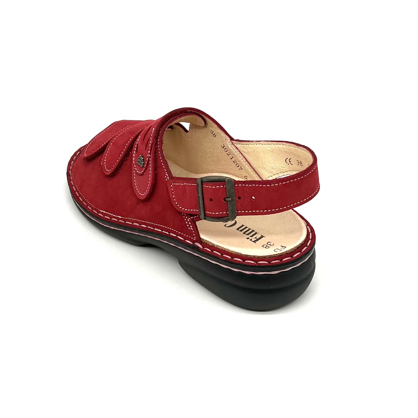 Damen Klett Sandalette Rot von Finn Comfort 17695