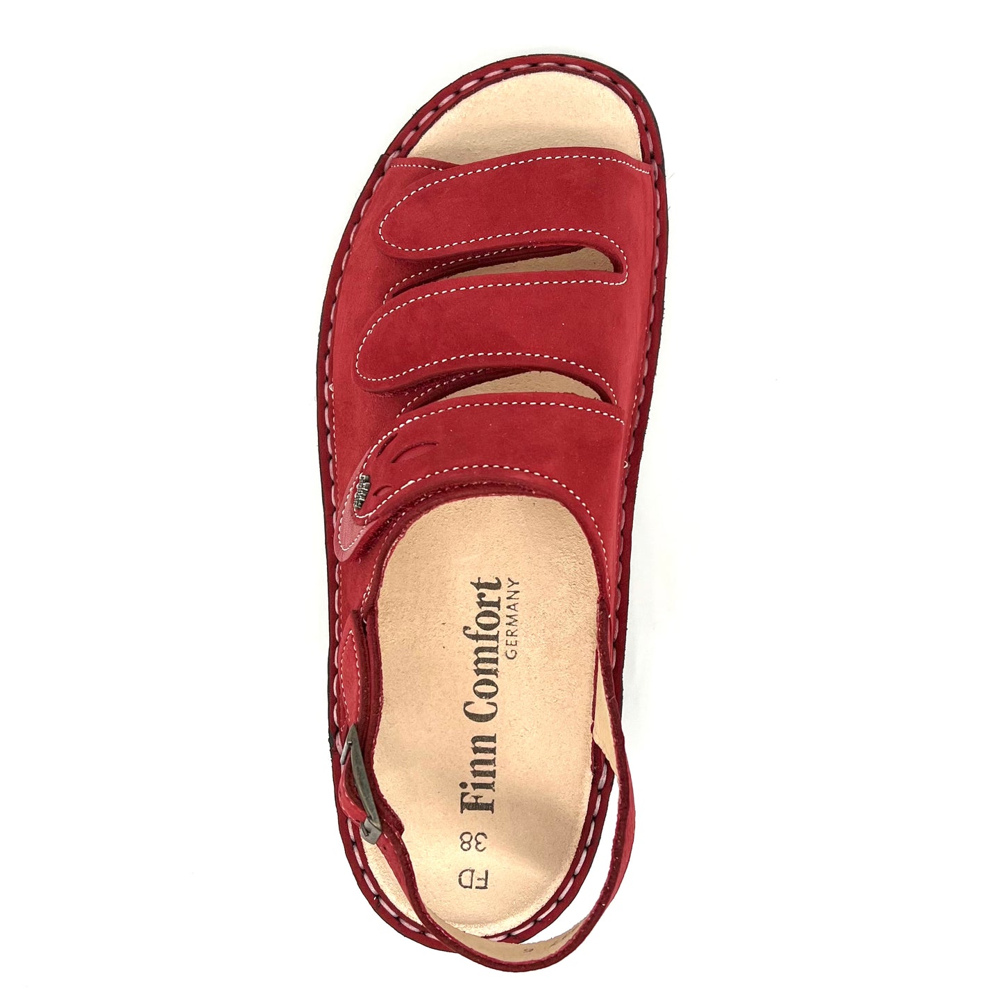 Damen Klett Sandalette Rot von Finn Comfort 17695