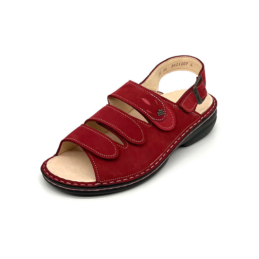 Damen Klett Sandalette Rot von Finn Comfort 17695