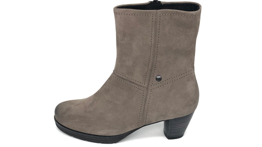 Damen Reissverschluss Stiefel Warmfutter Braun Semler 11264