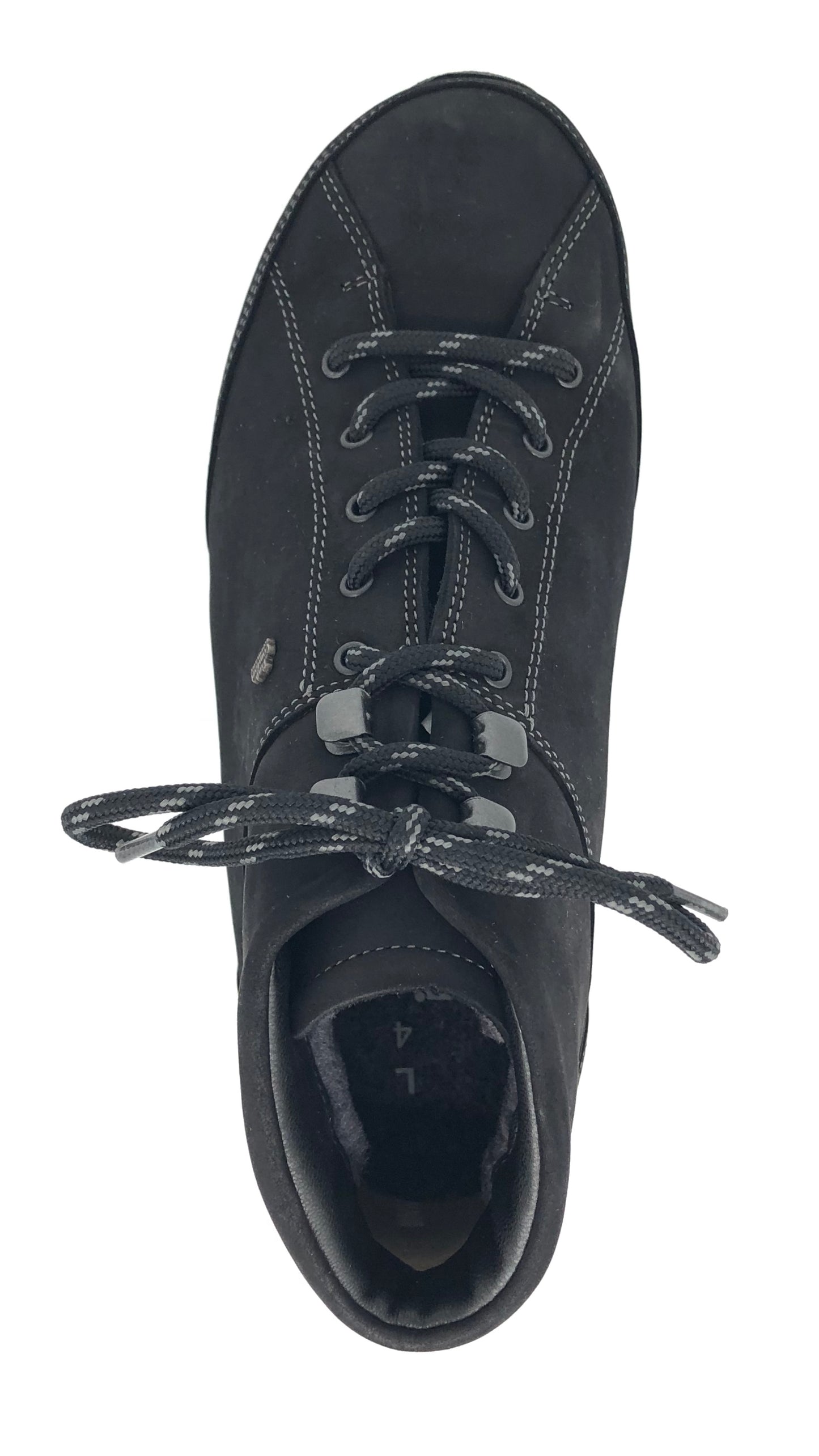 Damen Schnürer Stiefel Lammfellfutter Schwarz Finn Comfort 16517
