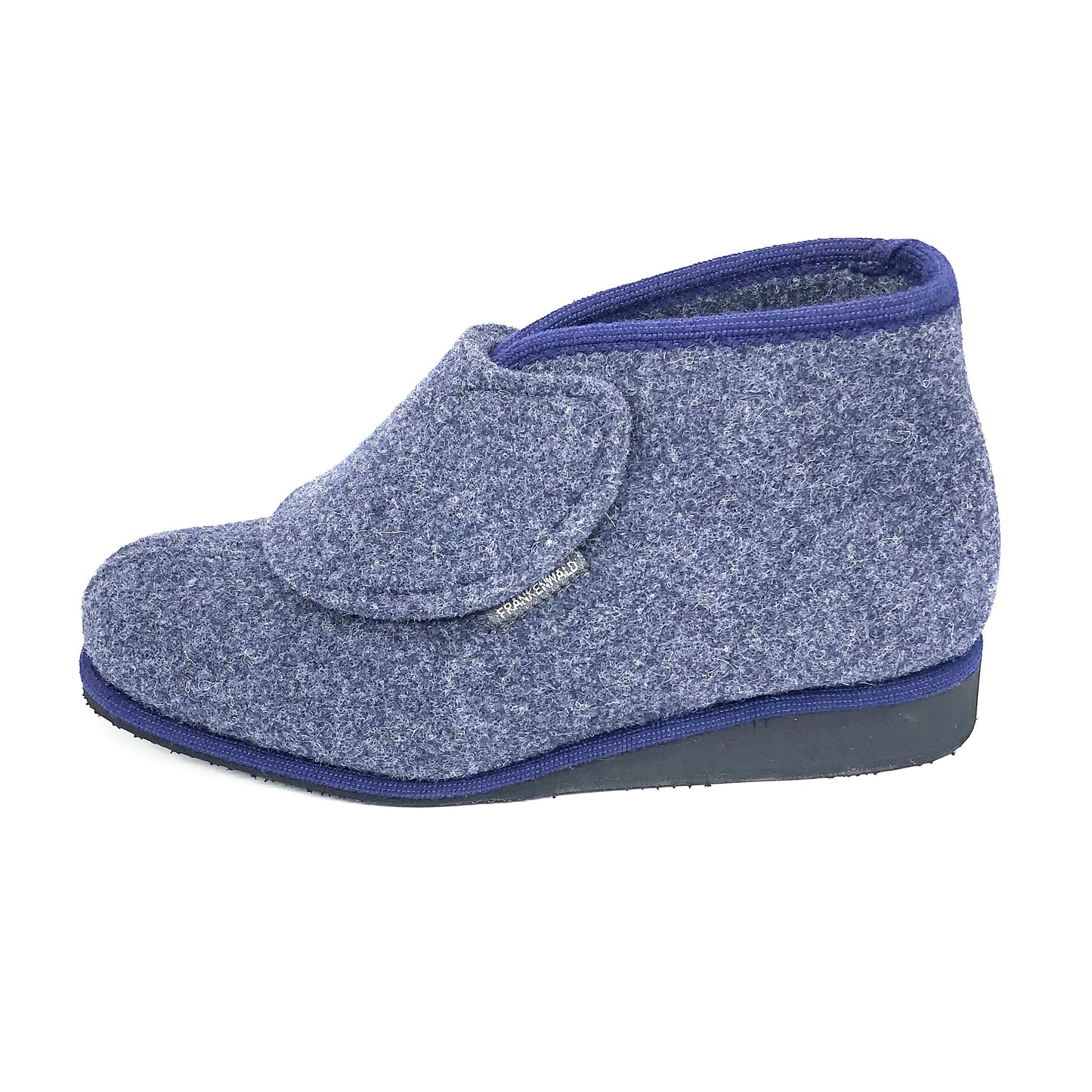 Damen Filz Hausschuh Blau Frankenwald 16717