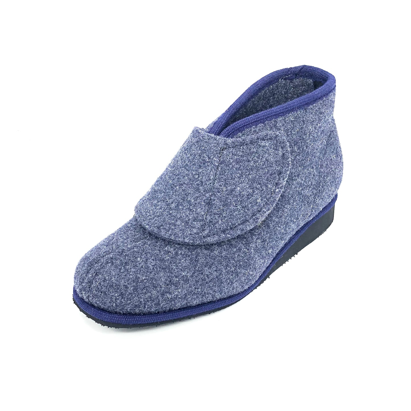 Damen Filz Hausschuh Blau Frankenwald 16717