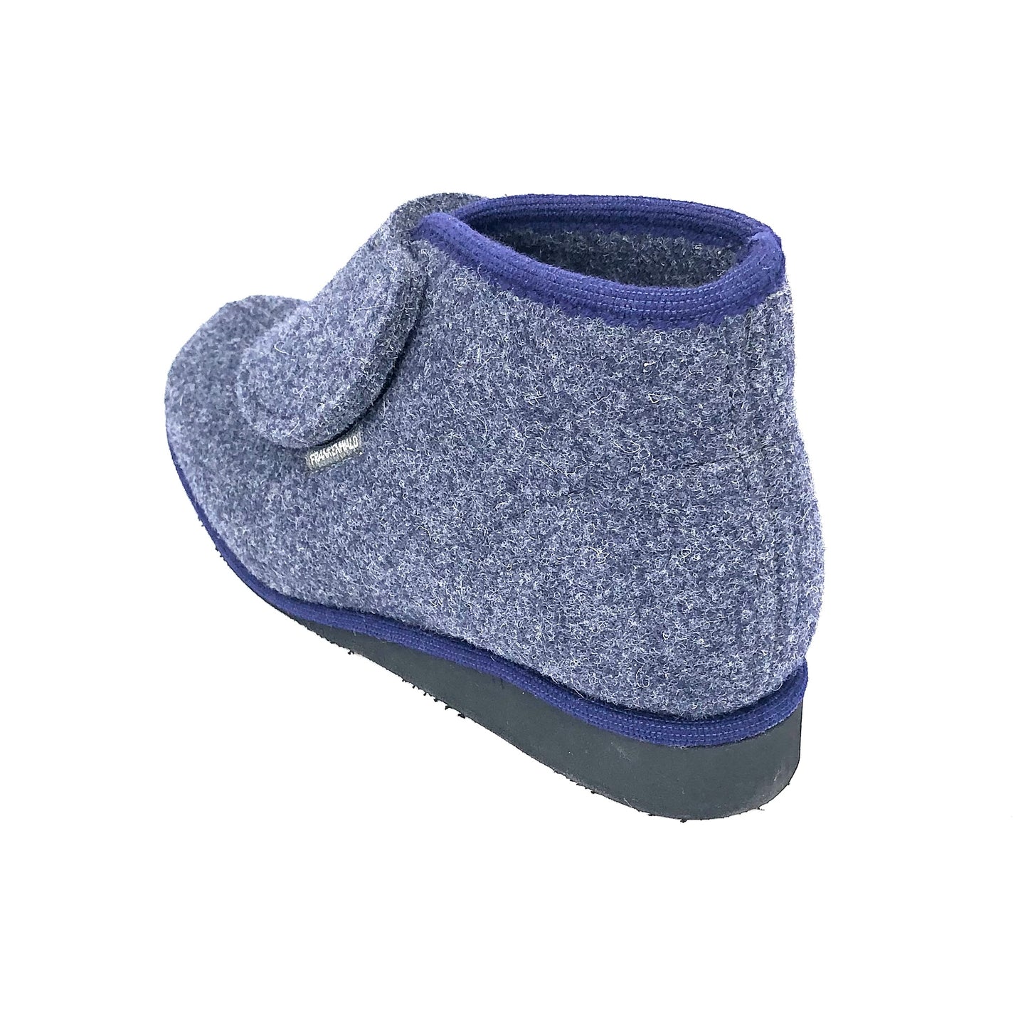 Damen Filz Hausschuh Blau Frankenwald 16717