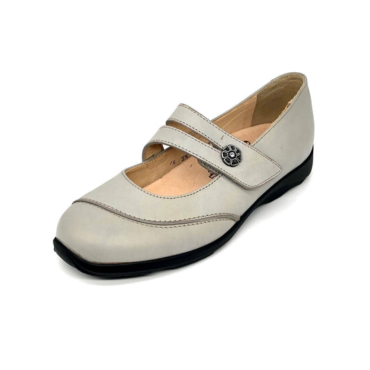 Damen Klettballerina Grau von Finn Comfort 16123