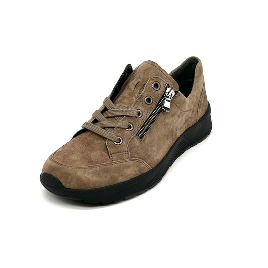 Damen Schnürer Halbschuh Sneakers Taupe von Semler 17609