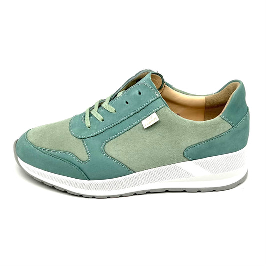 Damen Schnürer Halbschuh Sneakers Grün von Finn Comfort 17700