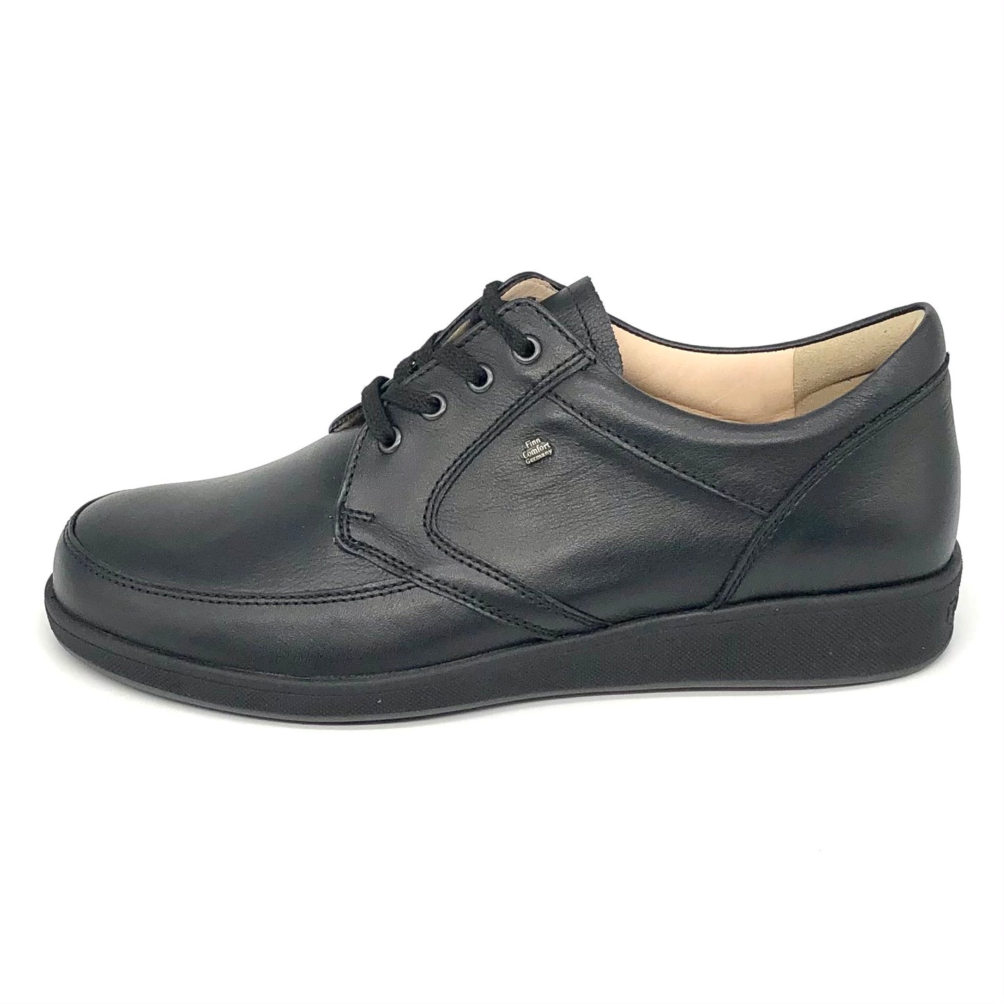 Herren Schnürer Halbschuh Schwarz Finn Comfort 11482