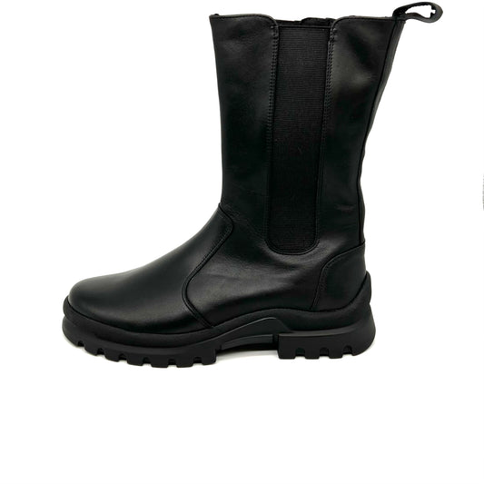 Damen Komfort Stiefel Reißverschluß Schwarz von Semler 17604