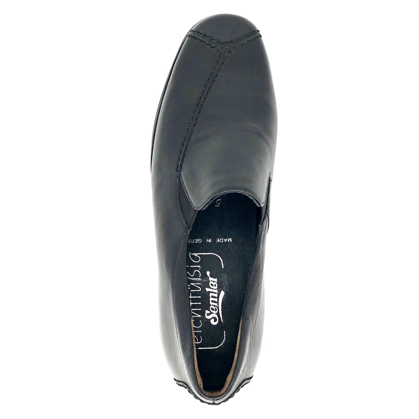 Damen Komfort Slipper Schwarz von Semler 10568