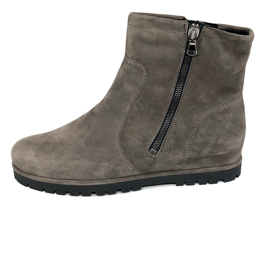 Damen Reissverschluss Stiefel Warmfutter Braun Semler 16251
