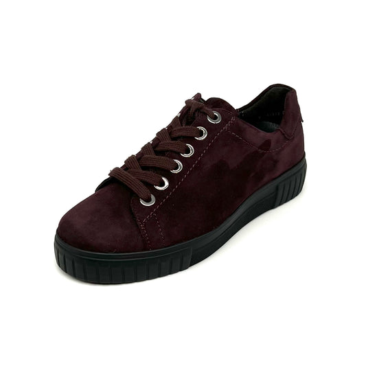 Damen Schnürer Halbschuh Sneakers Bordeaux von Semler 17611