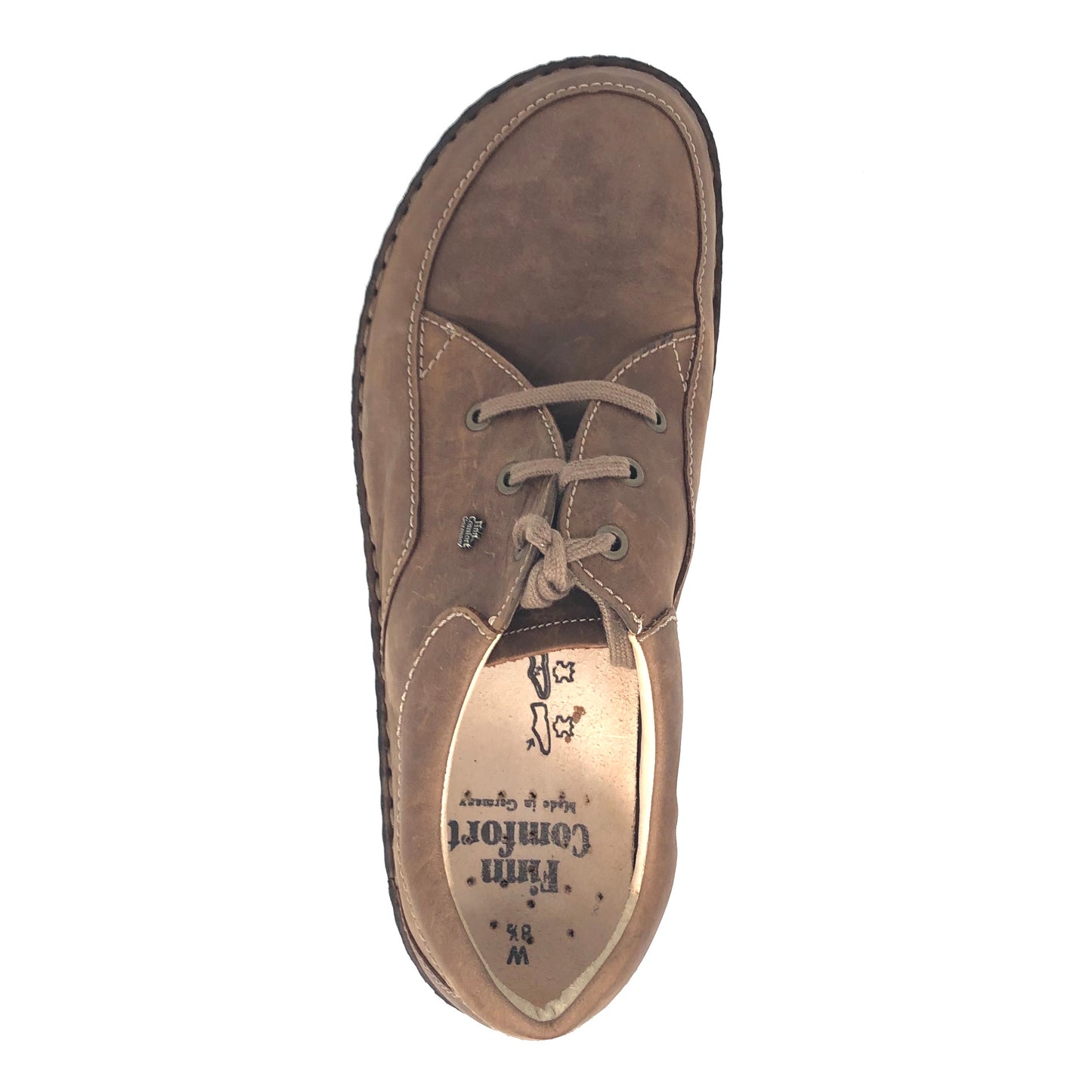 Herren Schnürer Halbschuh Braun Finn Comfort 15970