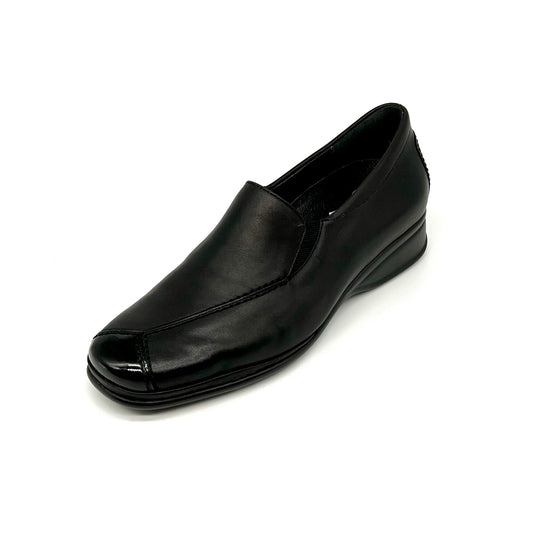 Damen Komfort Slipper Schwarz von Semler 11724