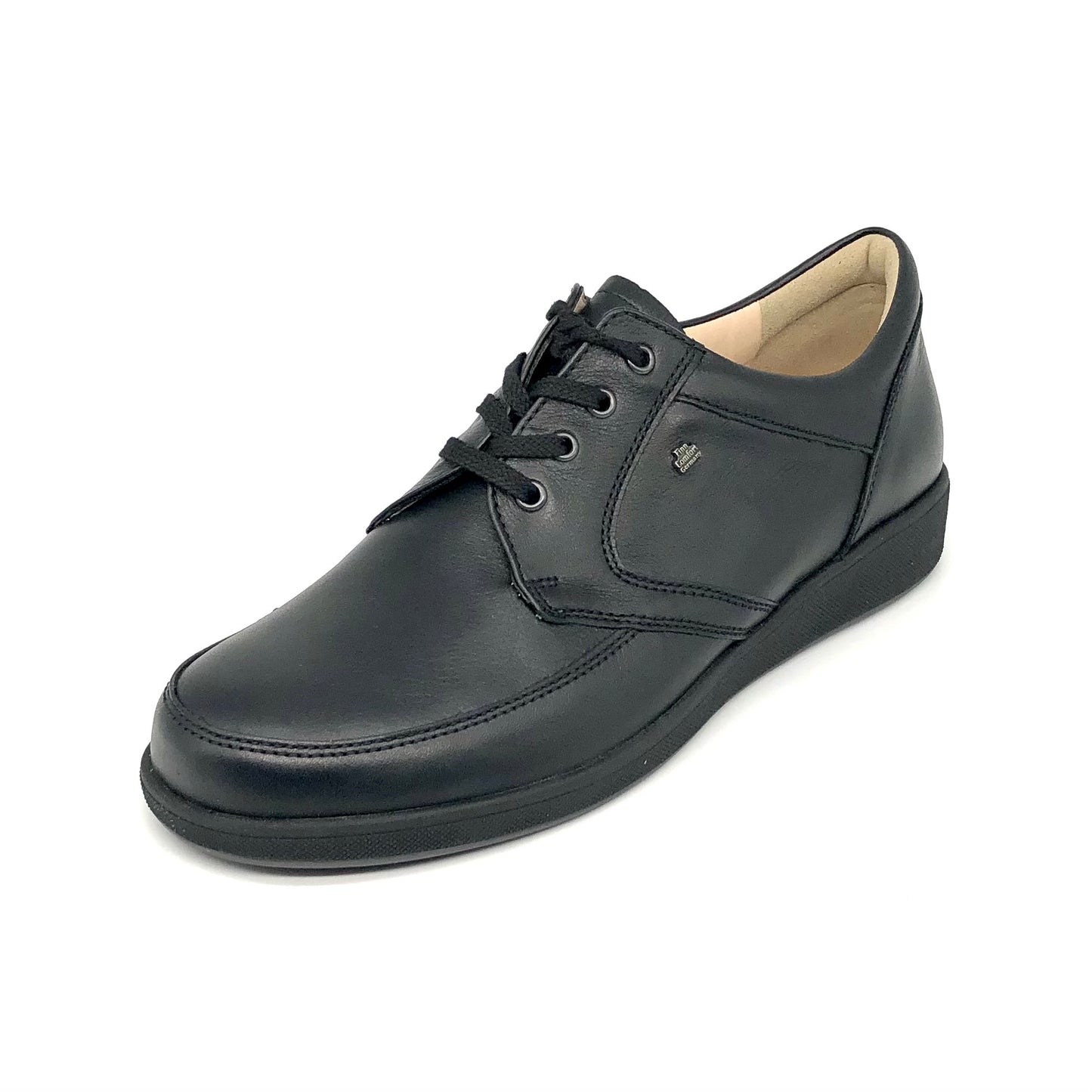 Herren Schnürer Halbschuh Schwarz Finn Comfort 11482