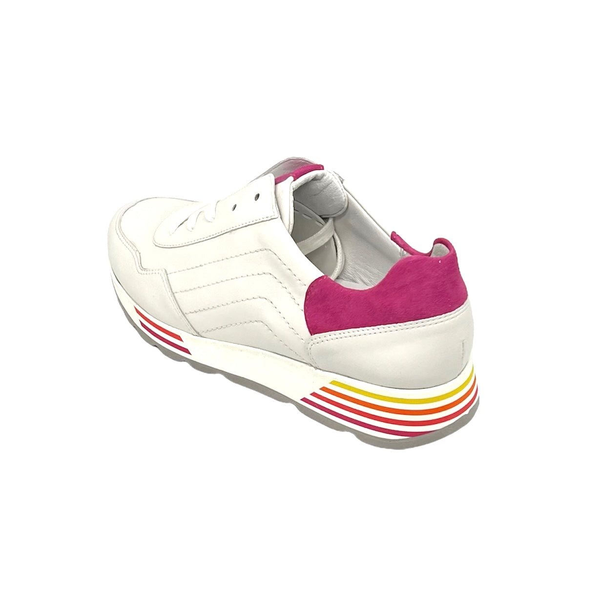 Damen Schnürer Halbschuh Sneakers Weiss von Semler 17687