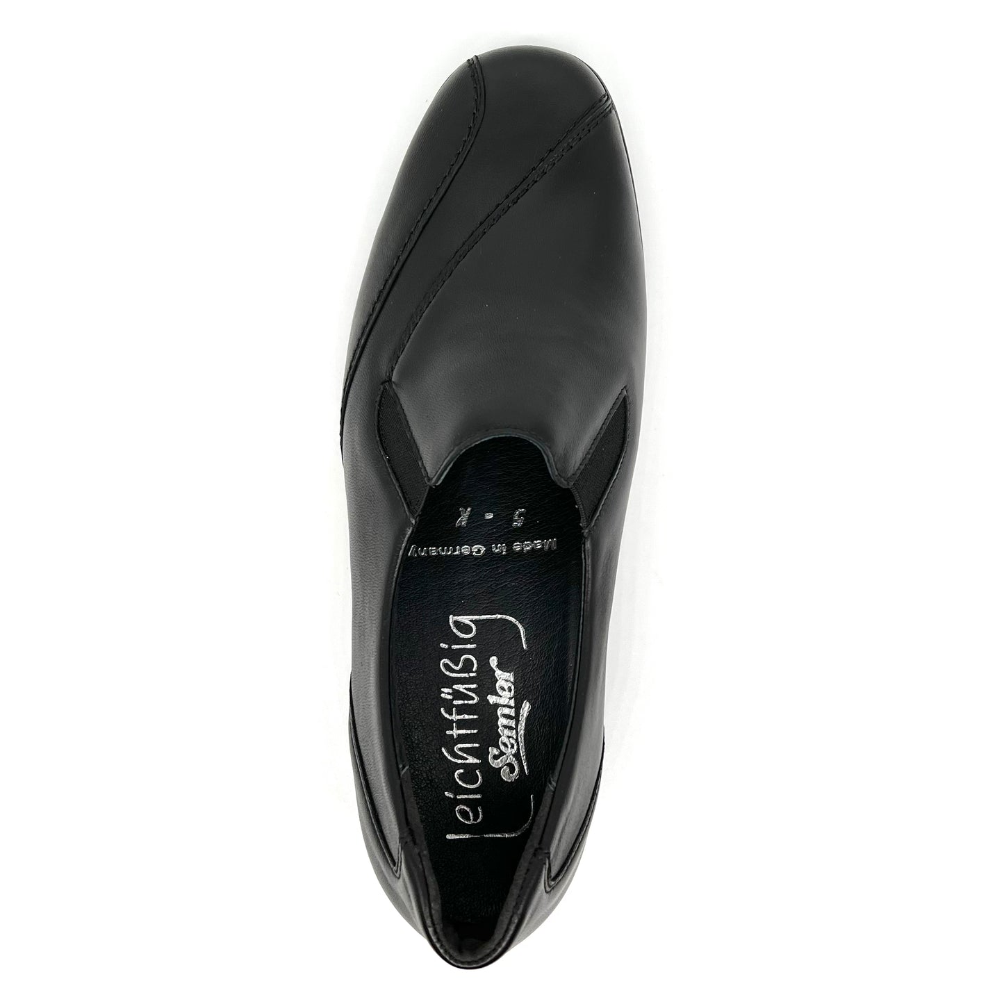 Damen Komfort Slipper Schwarz von Semler 15982