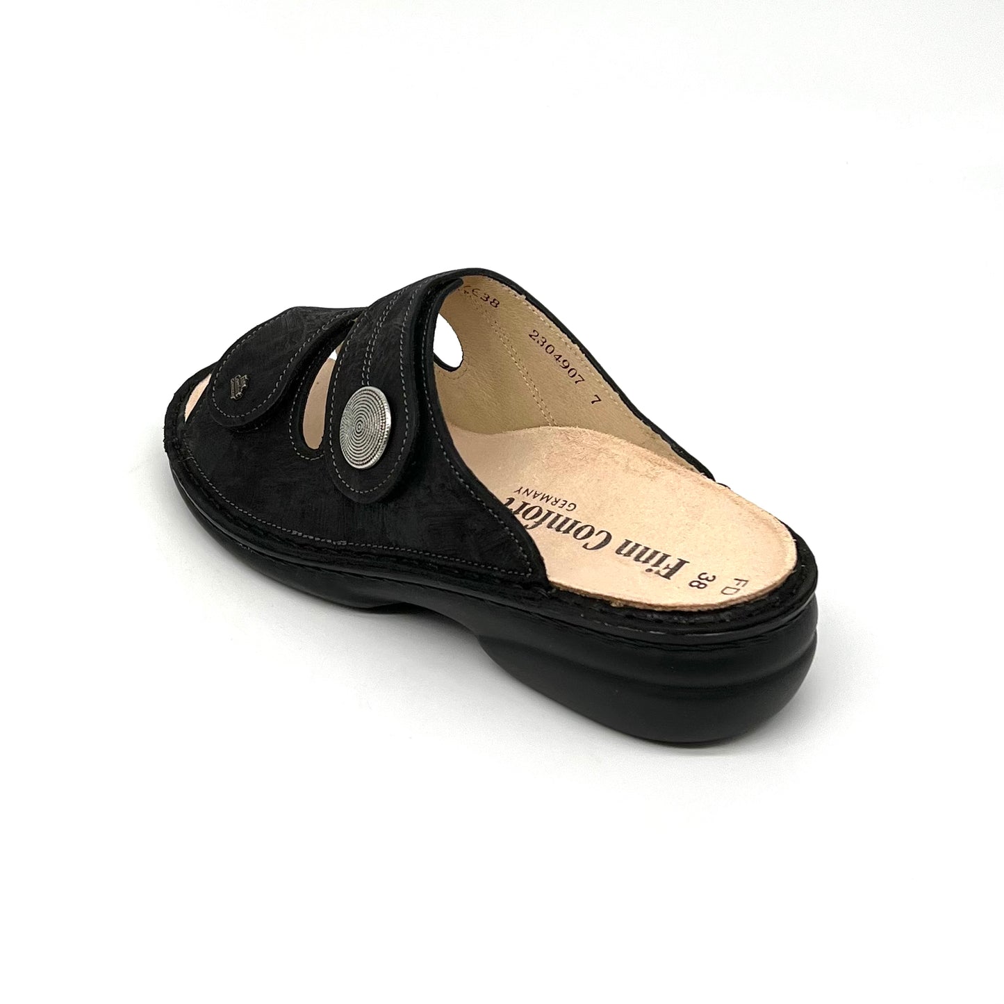 Damen Klett Pantolette Schwarz von Finn Comfort 17628