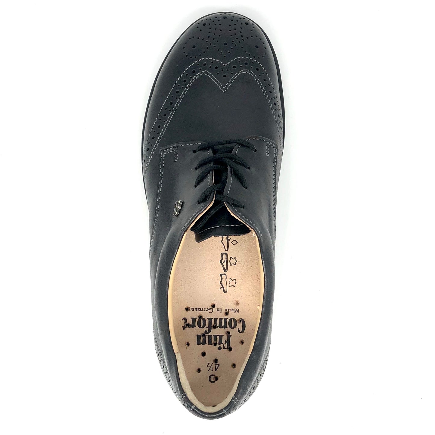 Damen Schnürer City Schwarz Finn Comfort 11745