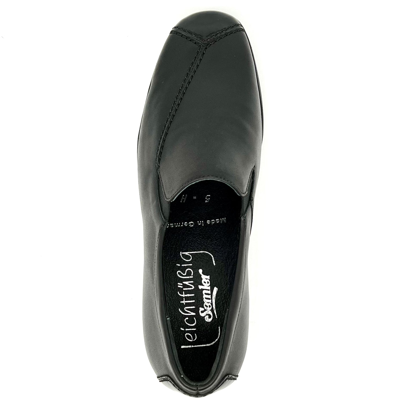 Damen Komfort Slipper Schwarz von Semler 11724