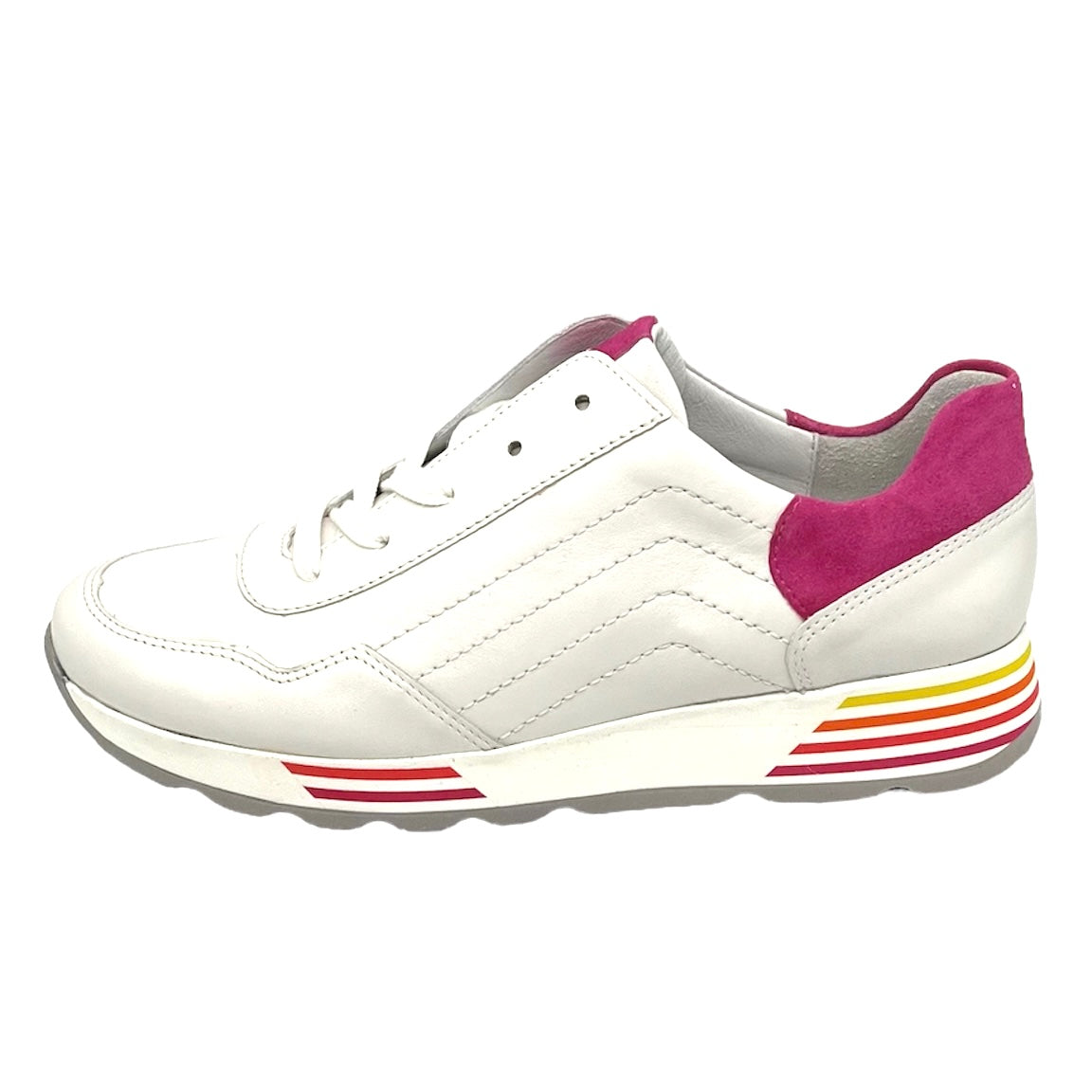 Damen Schnürer Halbschuh Sneakers Weiss von Semler 17687