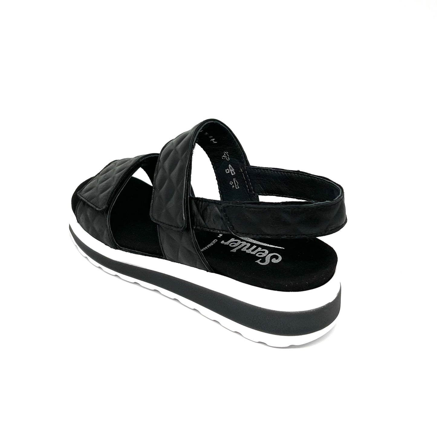 Damen Komfort Sandalette Schwarz von Semler 17527