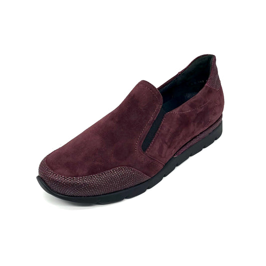 Damen Komfort Slipper Bordo von Semler 16486